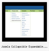Joomla Collapsible Expandable Menus Java Script Fade