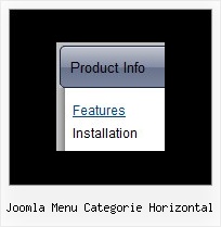 Joomla Menu Categorie Horizontal Sample Menu Dynamique Frame