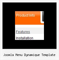 Joomla Menu Dynamique Template Office Style Drop Shadow