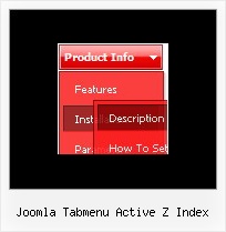 Joomla Tabmenu Active Z Index Javascript Menu Dynamic Sliding