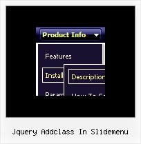 Jquery Addclass In Slidemenu Sample Code Menu Html