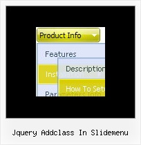 Jquery Addclass In Slidemenu Vertical Bar Images