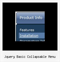 Jquery Basic Collapsable Menu Transparent Window Dhtml Example