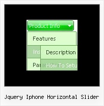 Jquery Iphone Horizontal Slider Flash Rollover Menu