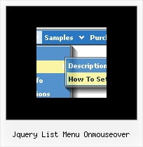Jquery List Menu Onmouseover Hide Menu Browser