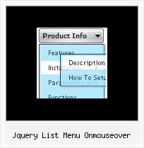 Jquery List Menu Onmouseover Tutorial Javascript Popup Menu