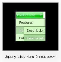 Jquery List Menu Onmouseover Custom Popup Menu