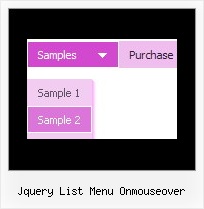 Jquery List Menu Onmouseover Menus Paginas Web