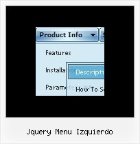 Jquery Menu Izquierdo Mouseover Drop Down Html