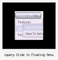 Jquery Slide In Floating Menu Creating Menu Css