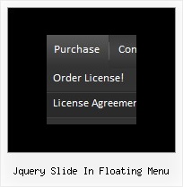Jquery Slide In Floating Menu Menu Em Fireworks