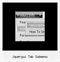Jqueryui Tab Submenu Dhtml Horizontal Submenu