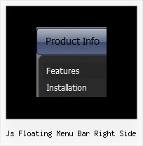 Js Floating Menu Bar Right Side Horizontal Menu Tab Creation
