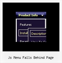 Js Menu Falls Behind Page Javascript Multiple Jump Menu