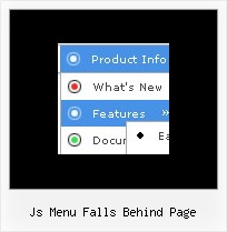 Js Menu Falls Behind Page Xp Effects Dhtml