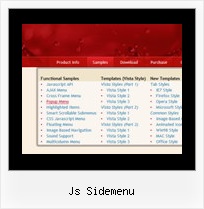 Js Sidemenu Vertical Menu Using Javascript
