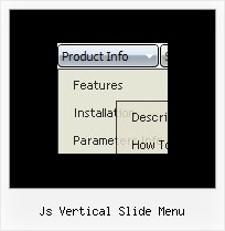 Js Vertical Slide Menu Html Javascript Menu Desplegable