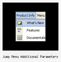 Jump Menu Additional Parameters Create Menu Css