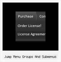 Jump Menu Groups And Submenus Html Javascript Popup Menu Example