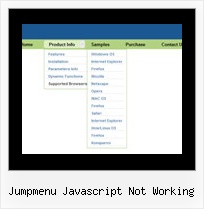 Jumpmenu Javascript Not Working Display Tree Html Javascript