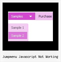 Jumpmenu Javascript Not Working Vertical Menu Dhtml