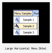 Large Horizontal Menu Dhtml Dropdown Menu Template