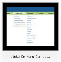Lista De Menu Con Java Menu Js