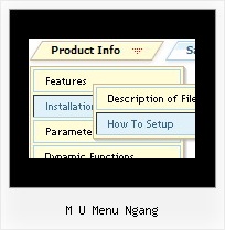 M U Menu Ngang Rollover Dropdown
