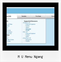 M U Menu Ngang Javascript Dropdown With Graphics