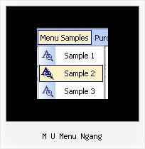M U Menu Ngang Menu Css Style