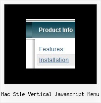 Mac Stle Vertical Javascript Menu Dynamic Expandable Menu