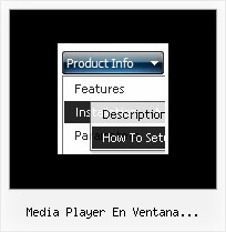Media Player En Ventana Desplegable Expanding Menu Example