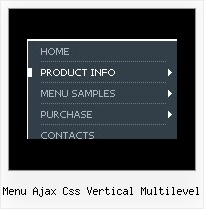 Menu Ajax Css Vertical Multilevel Transparent Website Menu