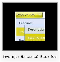 Menu Ajax Horizontal Black Red Menu Horizontal Javascript