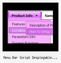 Menu Bar Script Desplegable Lateral Floating Javascript Navbar