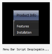 Menu Bar Script Desplegable Lateral Down Menu Java Script