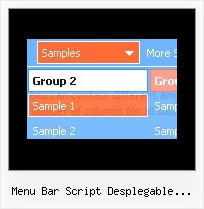 Menu Bar Script Desplegable Lateral Pulldown States Menu