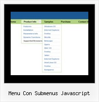 Menu Con Submenus Javascript Website Tab Examples
