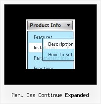 Menu Css Continue Expanded Javascript Drop Shadow Xp Style