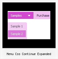 Menu Css Continue Expanded Menu Examples Javascript