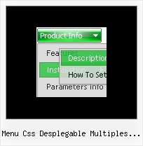 Menu Css Desplegable Multiples Columnas Floating Bar Dhtml