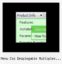 Menu Css Desplegable Multiples Columnas Slide Down Menus Fireworks