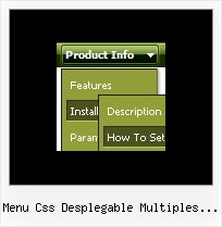 Menu Css Desplegable Multiples Columnas Javascript Pull Down Menu Navigation
