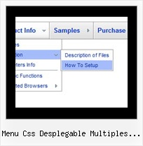 Menu Css Desplegable Multiples Columnas Position Dhtml Scrolling