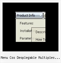 Menu Css Desplegable Multiples Columnas State Pulldown Javascript