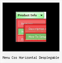 Menu Css Horizontal Desplegable Javascript Menu Transparent