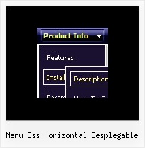 Menu Css Horizontal Desplegable Javascript Moving Frame