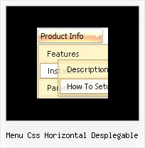 Menu Css Horizontal Desplegable Sample Of Menu Design