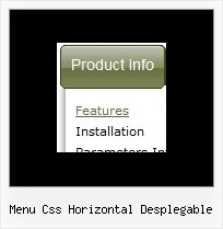 Menu Css Horizontal Desplegable Javascript Menu Example Dhtml