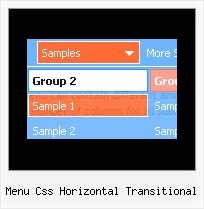 Menu Css Horizontal Transitional Java Pulldown